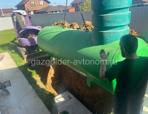 Особенности газгольдера для дома под ключ в Клину