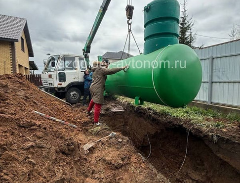 Монтаж газгольдера Спецгаз 5 куб.м в Клину с ручной копкой